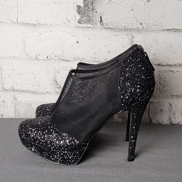 Le Chateau Platform Stilettos. 5" Heels. Sparkles On The Toes And Heel W… - Picture 3 of 9